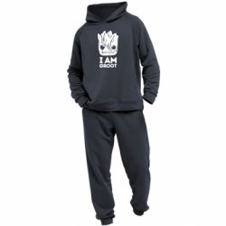 Мужской костюм I am Groot text - PrintSalon