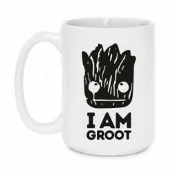 Чашка 420ml I am Groot text