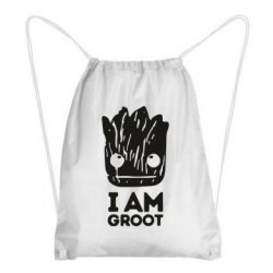 Рюкзак-мішок I am Groot text-PrintSalon Рюкзак-мішок I am Groot text