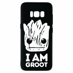 Чехол для Samsung S8 I am Groot text