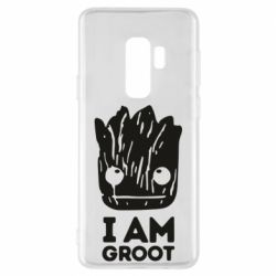 Чехол для Samsung S9+ I am Groot text - PrintSalon