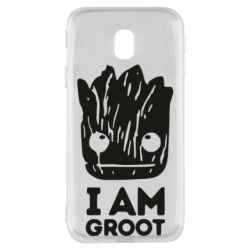 Чехол для Samsung J3 2017 I am Groot text - PrintSalon