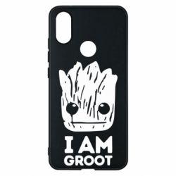 Чехол для Xiaomi Mi A2 I am Groot text - PrintSalon