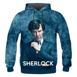 Мужское 3D худи I am Sherlocked - PrintSalon