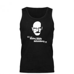 Мужская майка i am walter white also known as heisenberg - PrintSalon
