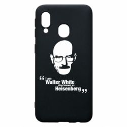 Чехол для Samsung A40 i am walter white also known as heisenberg - PrintSalon