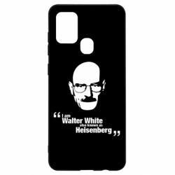 Чехол для Samsung A21s i am walter white also known as heisenberg - PrintSalon