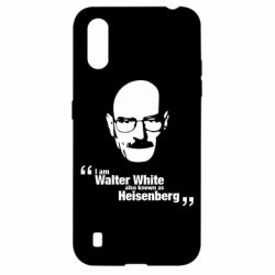 Чехол для Samsung A01/M01 i am walter white also known as heisenberg - PrintSalon