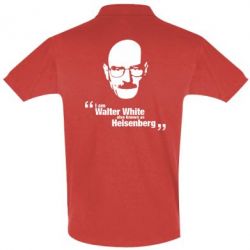 Мужское поло i am walter white also known as heisenberg - PrintSalon