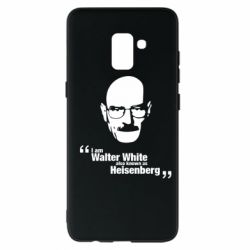 Чехол для Samsung A8+ 2018 i am walter white also known as heisenberg - PrintSalon