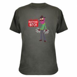 Камуфляжная футболка I am yours nightmare BITCH - PrintSalon