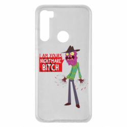 Чехол для Xiaomi Redmi Note 8 I am yours nightmare BITCH - PrintSalon