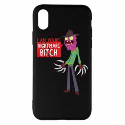 Чехол для iPhone X/Xs I am yours nightmare BITCH - PrintSalon