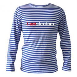 Тельняшка с длинным рукавом I amsterdam - PrintSalon