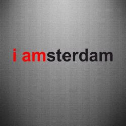 Наклейка I amsterdam - PrintSalon