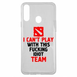 Чехол для Samsung A20s I can't play with this fucking idiot team Dota-PrintSalon Чехол для Samsung A20s I can't play with this fucking idiot team Dota