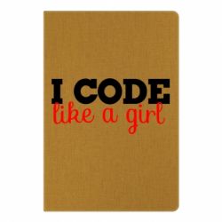 Блокнот с принто I code like a girl - PrintSalon