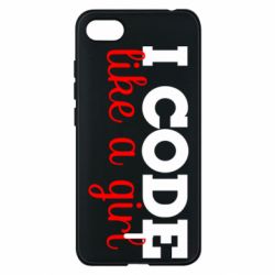 Чехол для Xiaomi Redmi 6A I code like a girl - PrintSalon