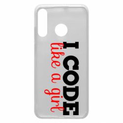 Чехол для Huawei P30 Lite I code like a girl - PrintSalon