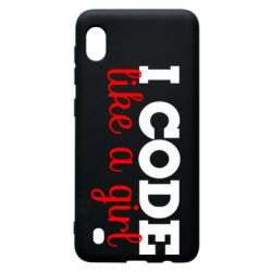 Чехол для Samsung A10 I code like a girl - PrintSalon