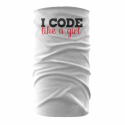 Бандана I code like a girl - PrintSalon