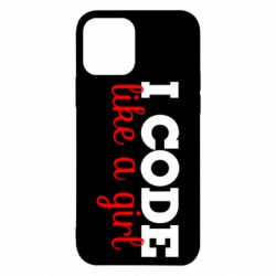 Чехол для iPhone 12 Pro I code like a girl - PrintSalon