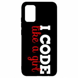 Чехол для Samsung A02s/M02s I code like a girl - PrintSalon