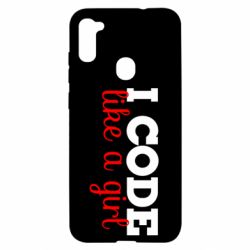 Чехол для Samsung A11/M11 I code like a girl - PrintSalon