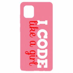 Чехол для Samsung Note 10 Lite I code like a girl - PrintSalon