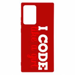 Чехол для Samsung Note 20 Ultra I code like a girl - PrintSalon