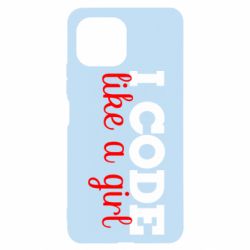 Чехол для Xiaomi Mi11 Lite I code like a girl - PrintSalon