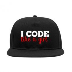 Снепбек I code like a girl - PrintSalon