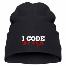 Дитяча шапка I code like a girl