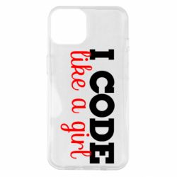 Чехол для iPhone 14 I code like a girl - PrintSalon