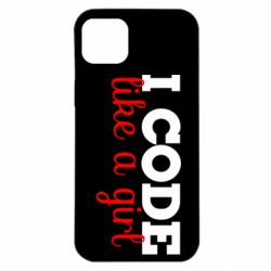 Чехол для iPhone 14 Plus I code like a girl - PrintSalon