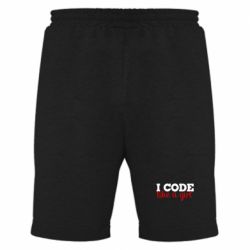 Мужские шорты I code like a girl - PrintSalon