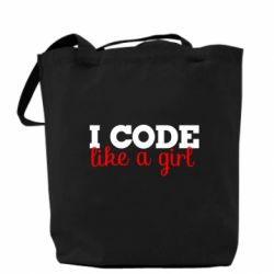 Эко-сумка I code like a girl - PrintSalon