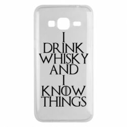 Чехол для Samsung J3 2016 I drink whisky and I know things - PrintSalon