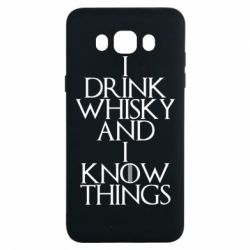 Чехол для Samsung J7 2016 I drink whisky and I know things