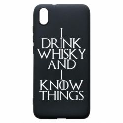 Чехол для Xiaomi Redmi 7A I drink whisky and I know things - PrintSalon