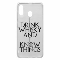 Чехол для Samsung A30 I drink whisky and I know things - PrintSalon