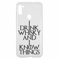 Чехол для Samsung A11/M11 I drink whisky and I know things - PrintSalon