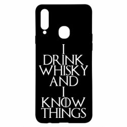 Чехол для Samsung A20s I drink whisky and I know things - PrintSalon