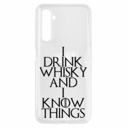 Чехол для Realme 6 I drink whisky and I know things - PrintSalon