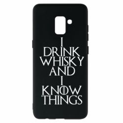 Чехол для Samsung A8+ 2018 I drink whisky and I know things - PrintSalon