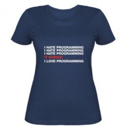 Женская футболка I hate programming - PrintSalon