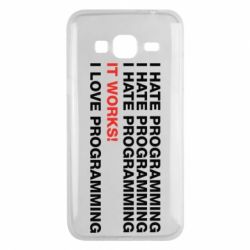 Чехол для Samsung J3 2016 I hate programming