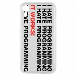 Чехол для iPhone XR I hate programming - PrintSalon