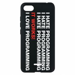 Чехол для Xiaomi Redmi 6A I hate programming - PrintSalon