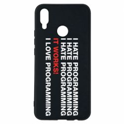 Чехол для Huawei P Smart Plus 2018 I hate programming - PrintSalon